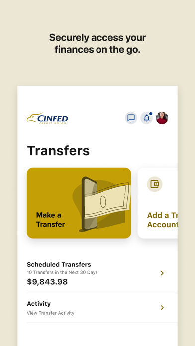 CinfedCU Mobile Banking Screenshot