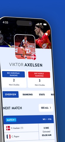 Badminton Europe screenshot