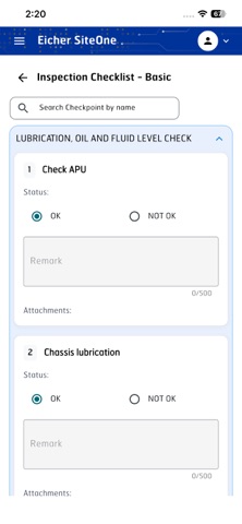 Eicher SiteOne iPhone screenshot
