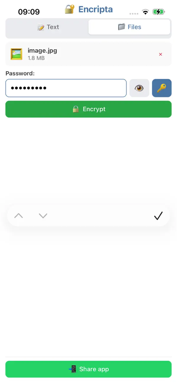 #5. Encriptador (iOS) Ved: Eduardo Revilla Vaquero