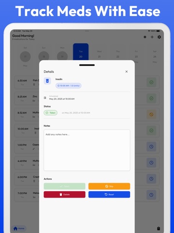 Medication List & Reminder ipad screenshot 3