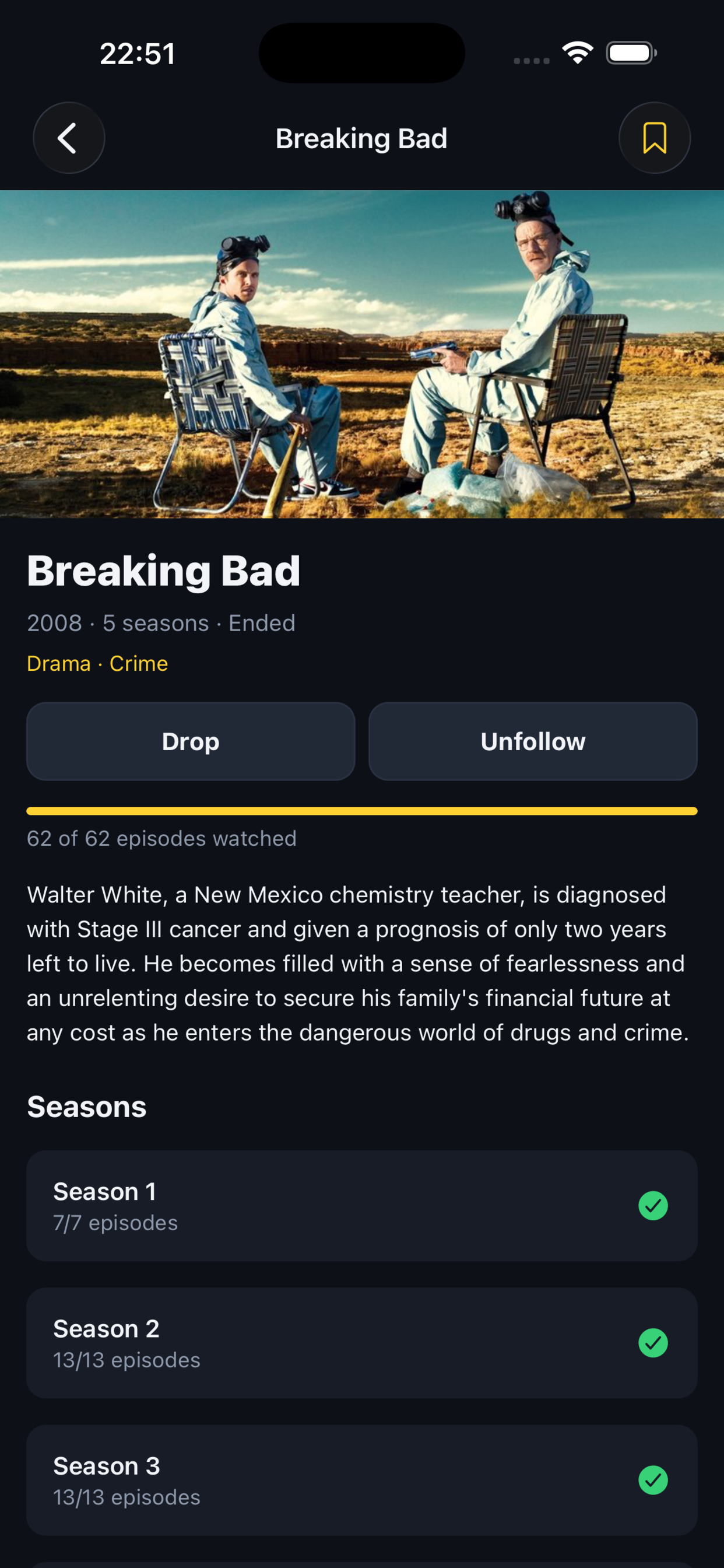 TV Tracker · Watchlist screenshot 5