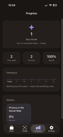 Recall: AI Private Study Cards Screenshot 3 of 6