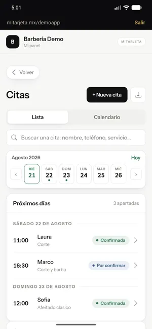 MiTarjeta screenshot 1
