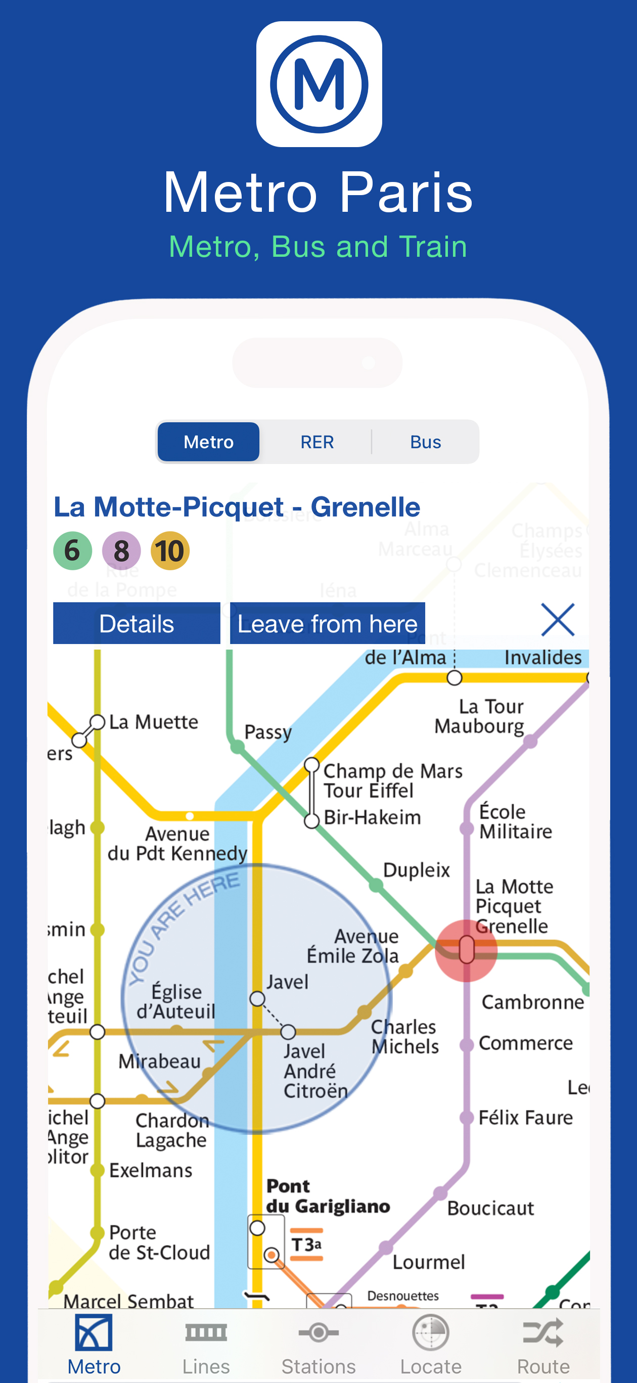 Metro Paris - Map & Routes