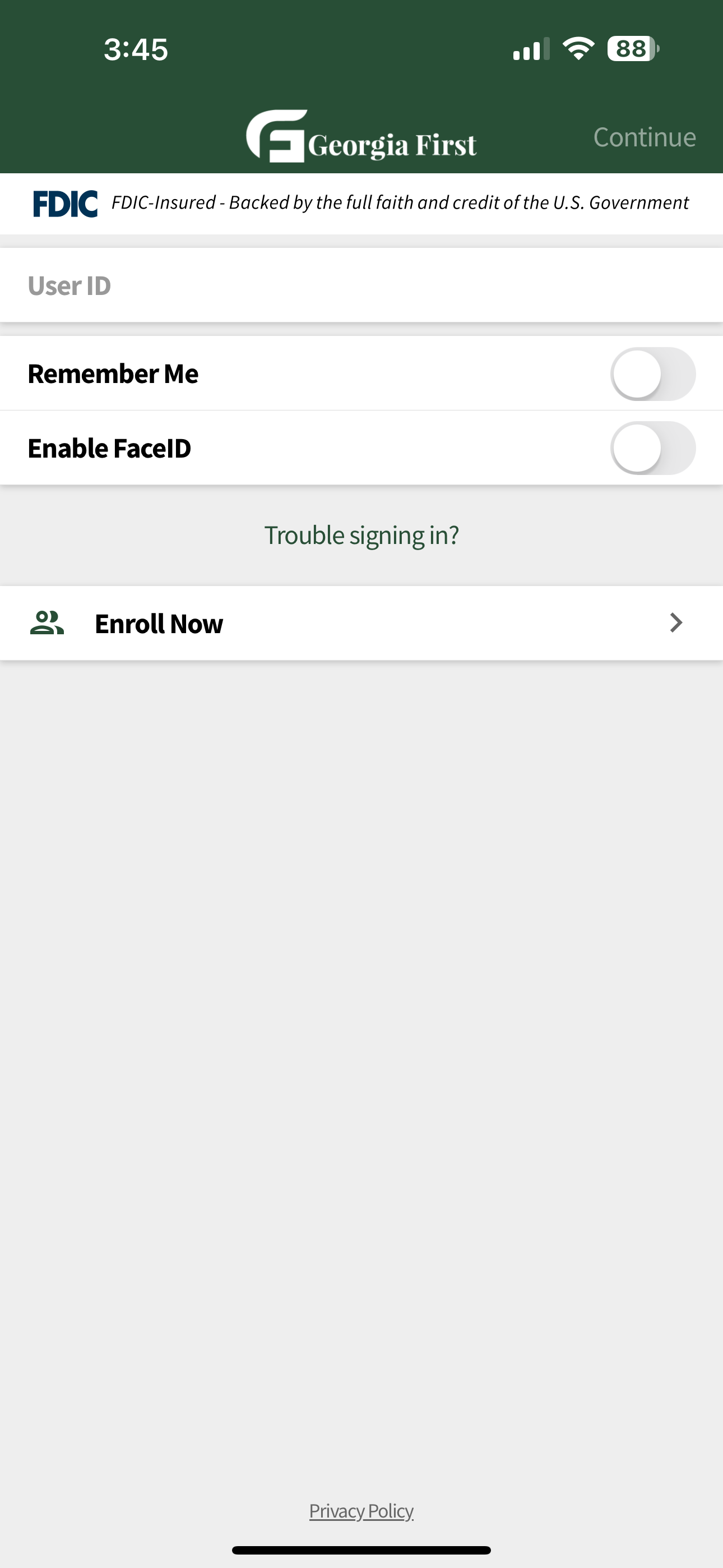 Georgia First Bank screenshot 3