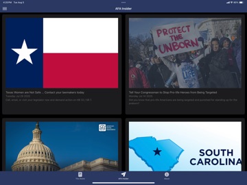 American Family Association iPad screenshot