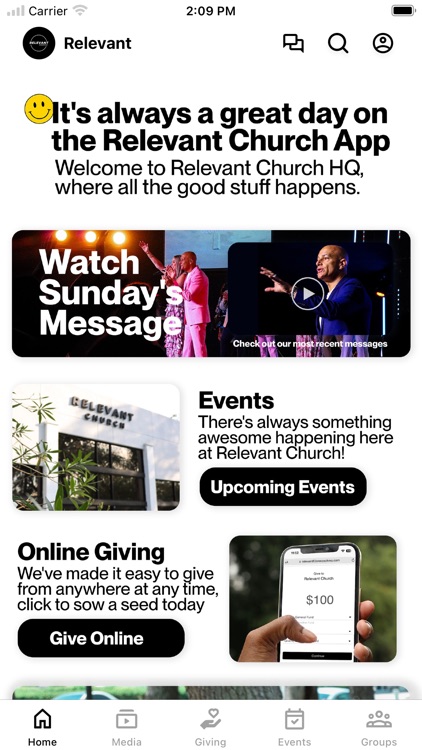 Official Relevant Church App