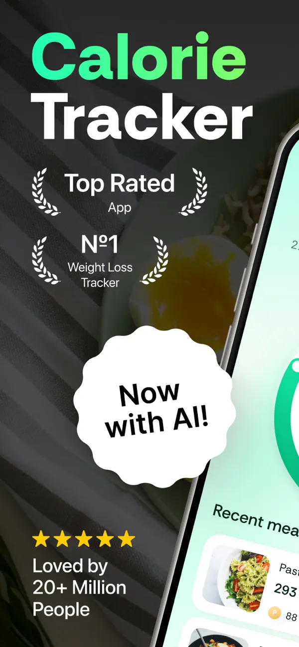#1. CalPal: AI Calorie Counter+ (iOS) De: APPWINGS Ltd