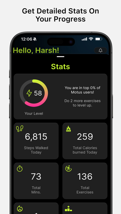 MOTUS AI: Workout Planner Screenshot