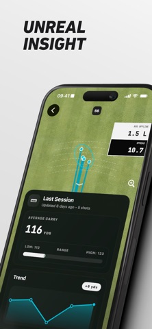 ShotVision Launch Monitor screenshot