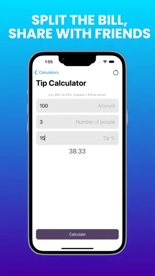 Captura de pantalla de Percent: Percentage Calculator en iPhone 3