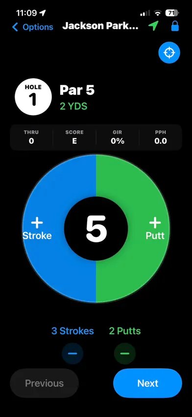 StatsLensGolf screenshot 2