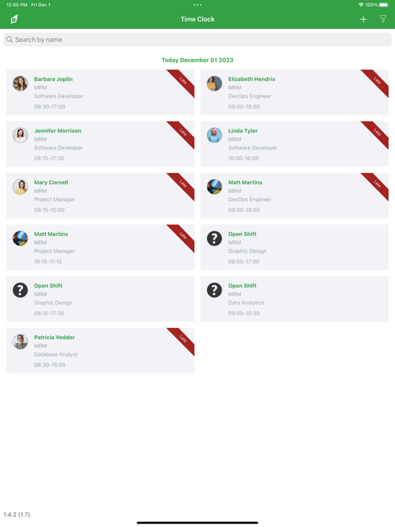 Screenshot #6 pour RosterElf Time Clock