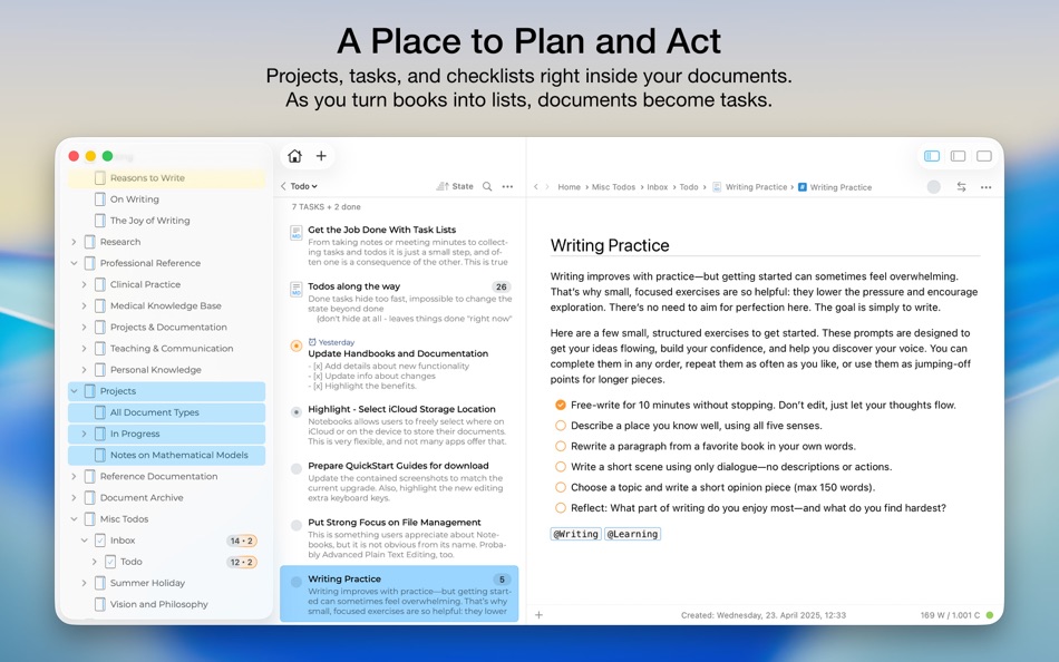 #3. Notebooks: Write and Organize (macOS) 게시자: Alfons Schmid