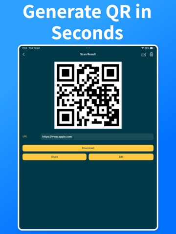 QR Code Maker ◌ iPad screenshot