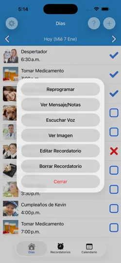 Captura de pantalla de Recordatorios Con Despertador en iPhone 4