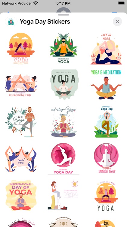 Yoga Day Stickers - WASticker