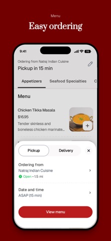 Natraj Indian Cuisine iPhone screenshot