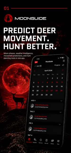 Deer Hunters MoonGuide 3.0 screenshot 1