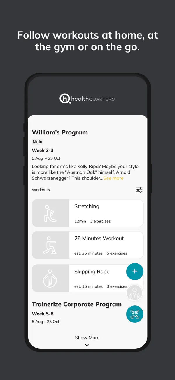 Screenshot #3 pour Health Quarters Fitness