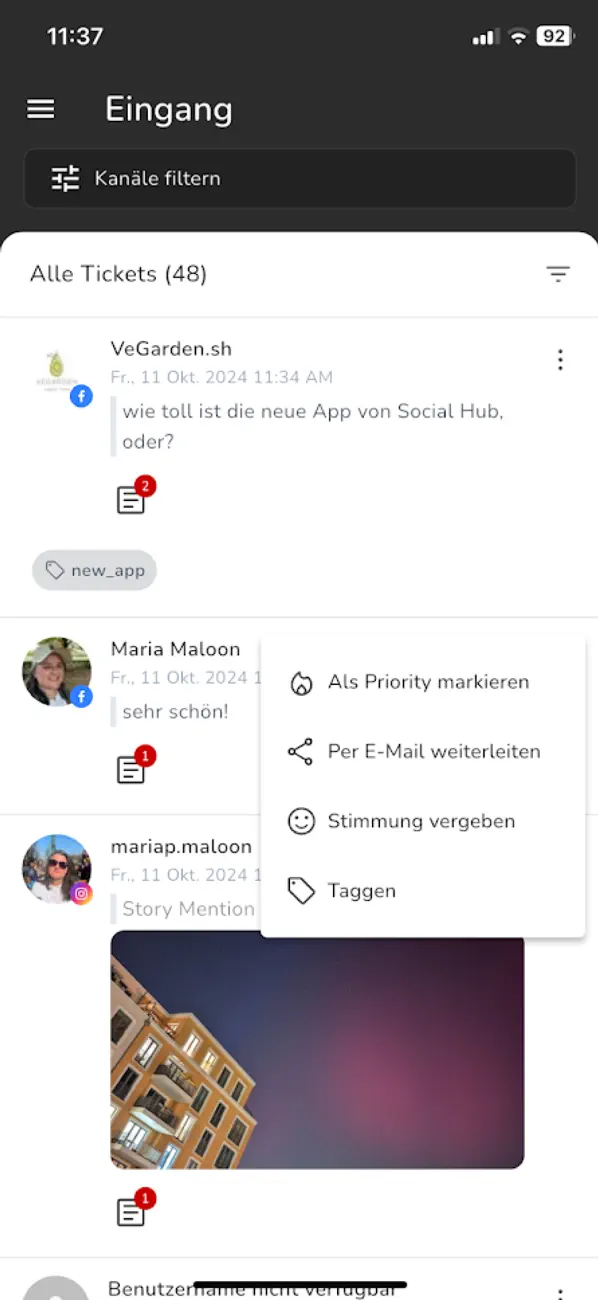 Screenshot #2 pour SocialHub Inbox