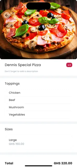 Dennis Pizza screenshot 2