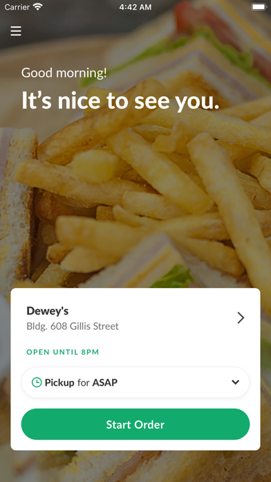 Dine On The Go - Jacksonville iPhone screenshot 2 - Food & Drink app