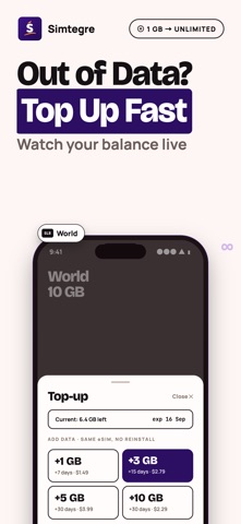 Simtegre eSIM: Travel Internet Screenshot 5 of 8