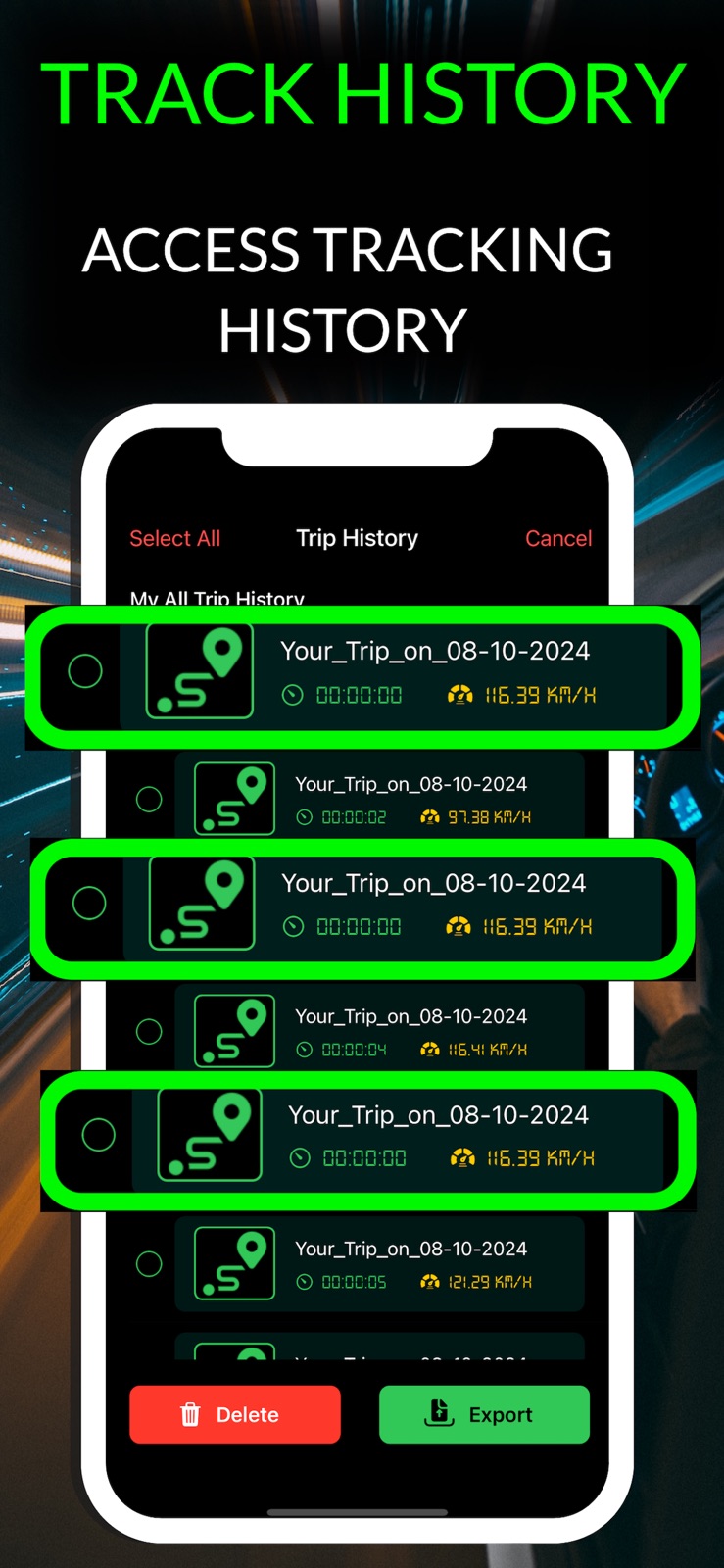 Speedometer Speed+ Mph Tracker iphone screenshot 4