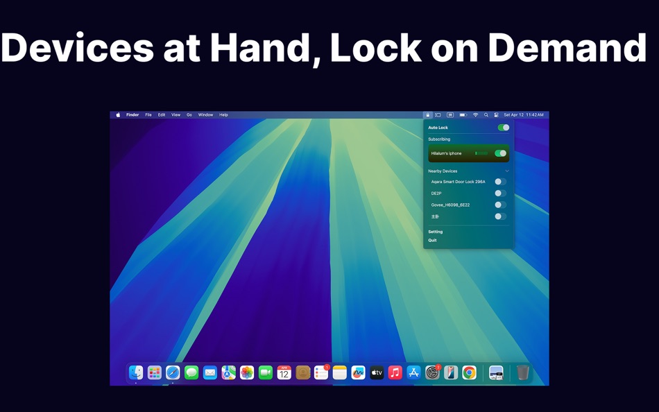 #2. AwayLock – iPhone / Watch Lock (macOS) 由: 晨阳 段