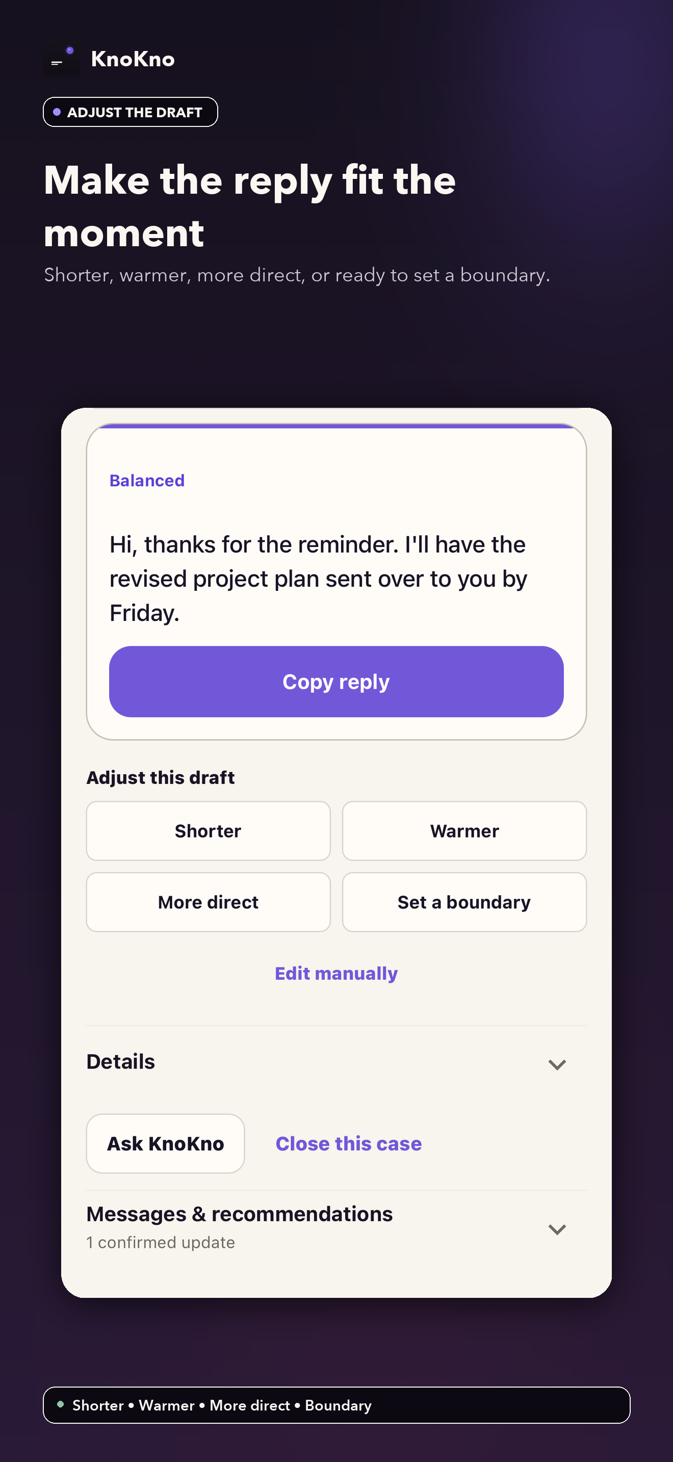 KnoKno - AI Text Reply screenshot 4
