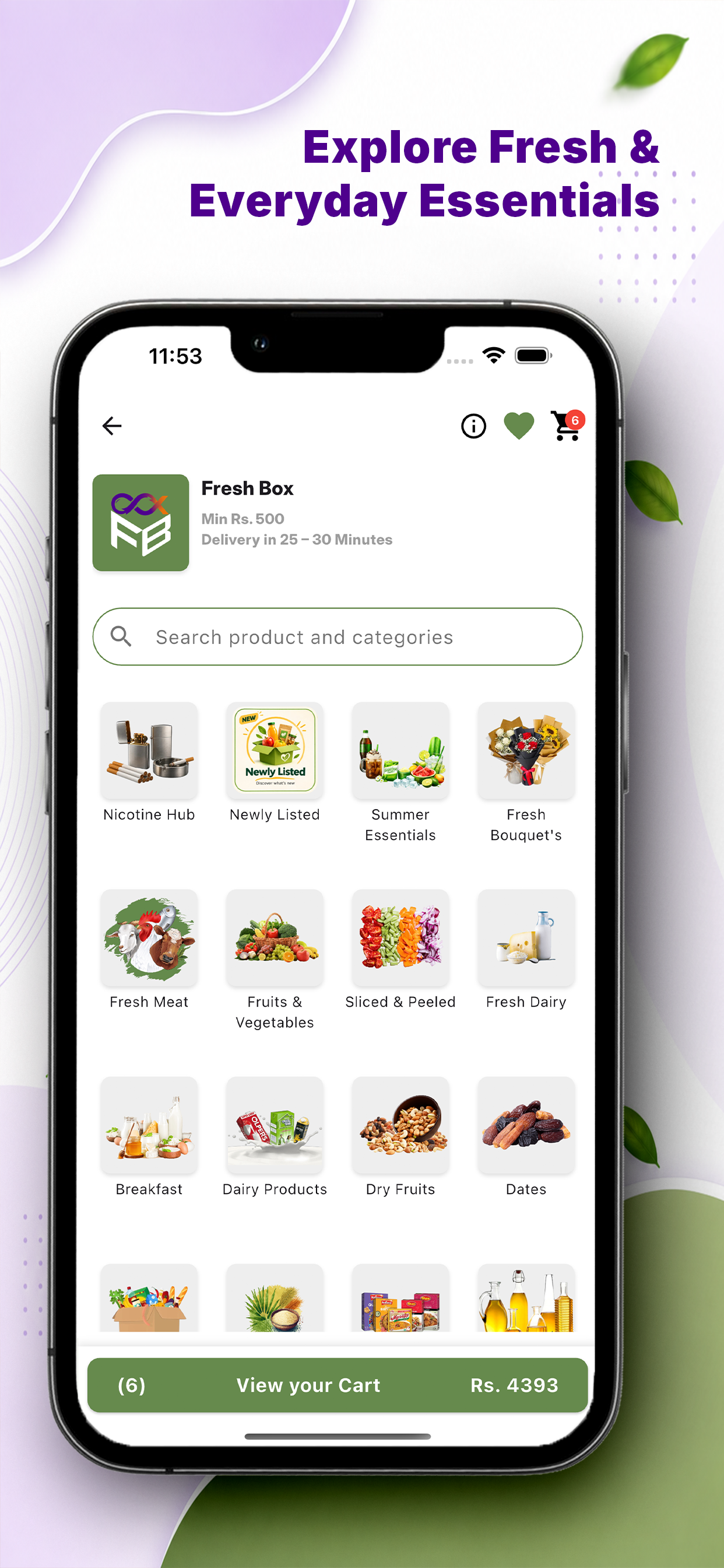 Fresh Box App screenshot 2