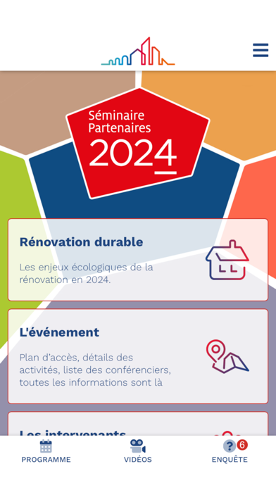 Séminaire Partenaires 2024 Screenshot