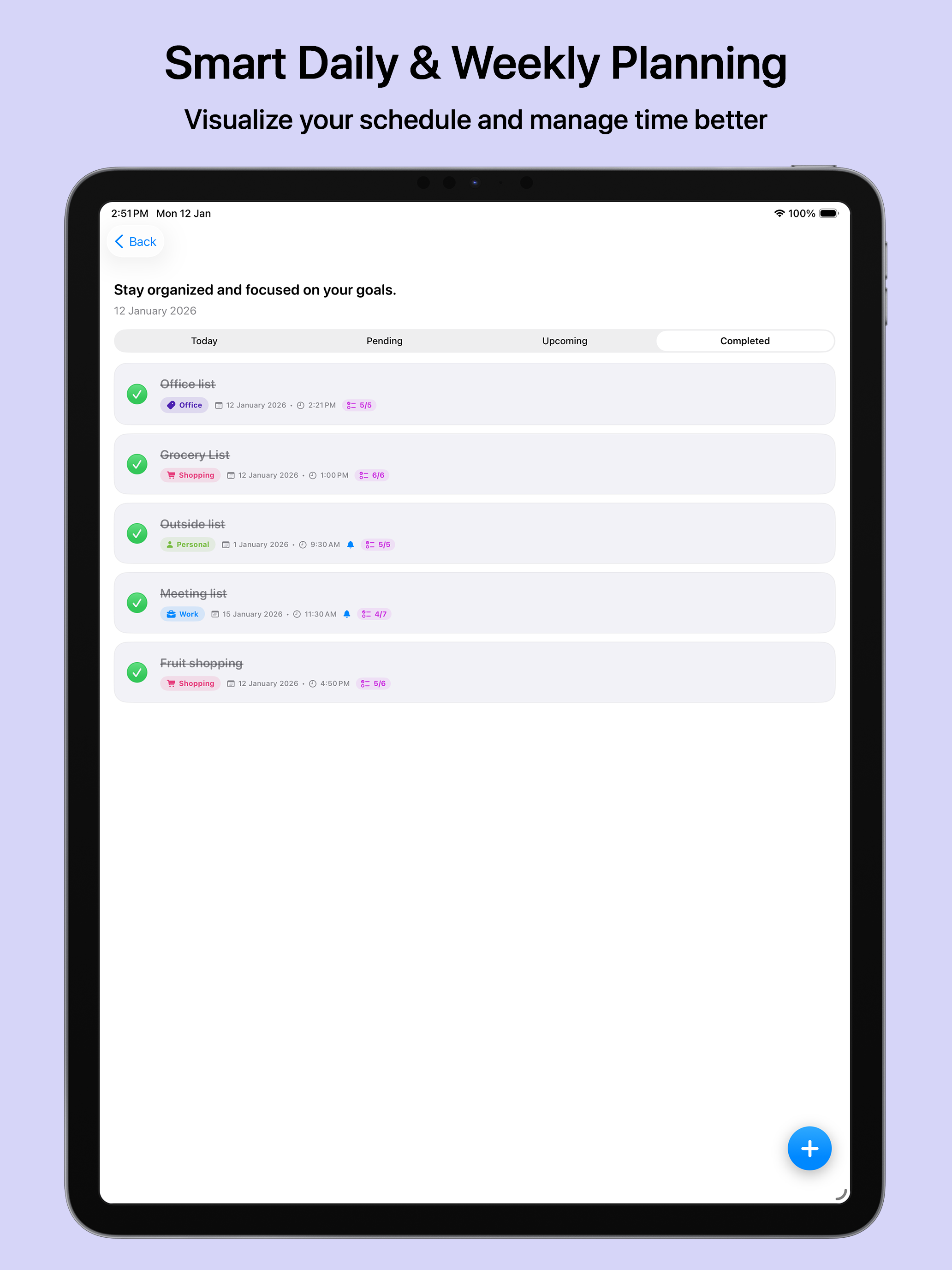 Focus To Do List: Task Planner