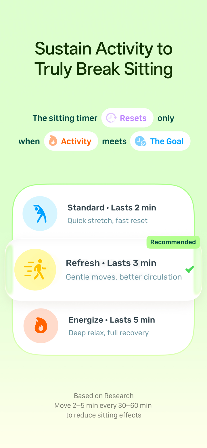 Relaxo:Sitting Reminder screenshot 4