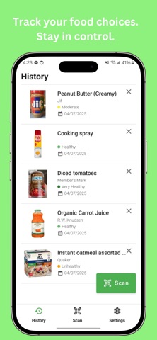 Okra: Food Nutrition Scanner screenshot