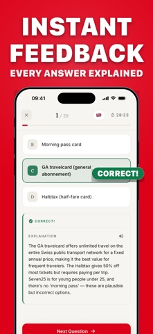 Einbürgerung Schweiz Test 2026 iPhone screenshot