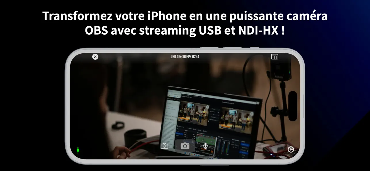 Screenshot #1 pour AnyCamera - Caméra pour OBS