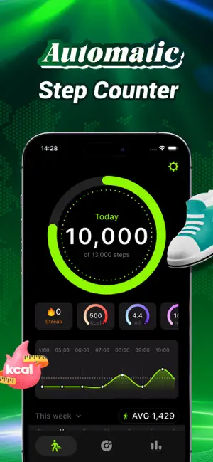 GoWalker:Smart Step Tracker screenshot 3