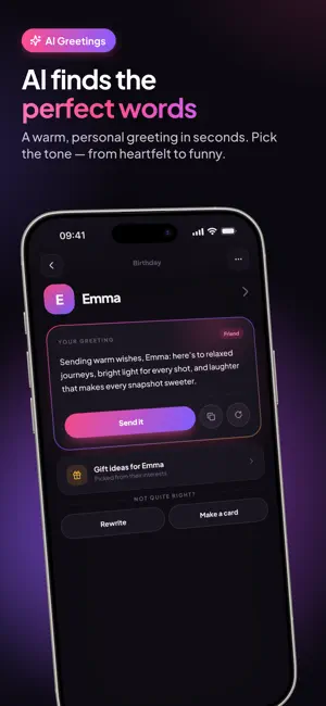 WishMe AI: Greetings & Cards screenshot 2