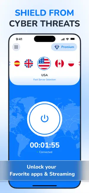 StrongNet VPN: Privacy Defence screenshot 1