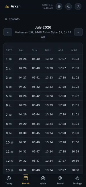 Arkan Salah: Verified Times screenshot 2