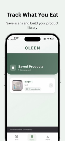 CLEEN-Smart Ingredient Scanner screenshot