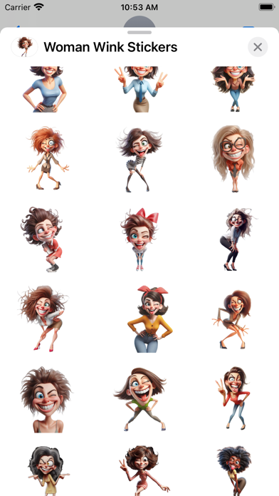 Screenshot #2 pour Woman Wink Stickers