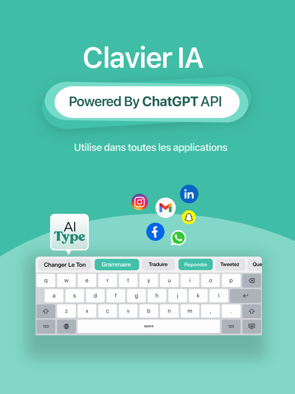 Screenshot #4 pour IA Clavier Chatbot - AI Typer