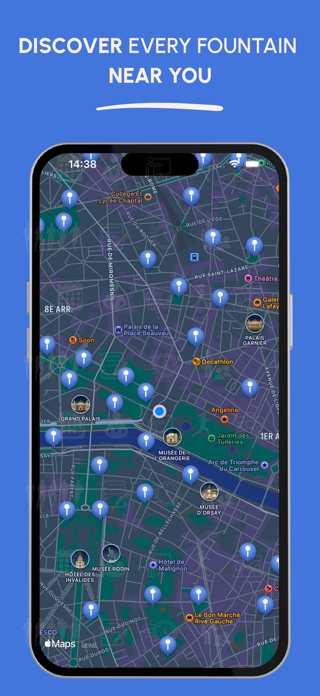 Paris Water Map Screenshot 2 of 5