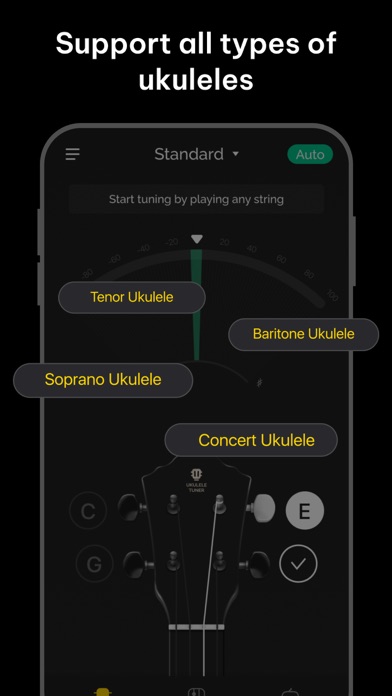 Ukulele Tuner: tune & chords Screenshot