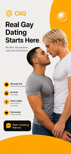 CliQ - Gay Dating, Chat & Meet iPhone screenshot 1