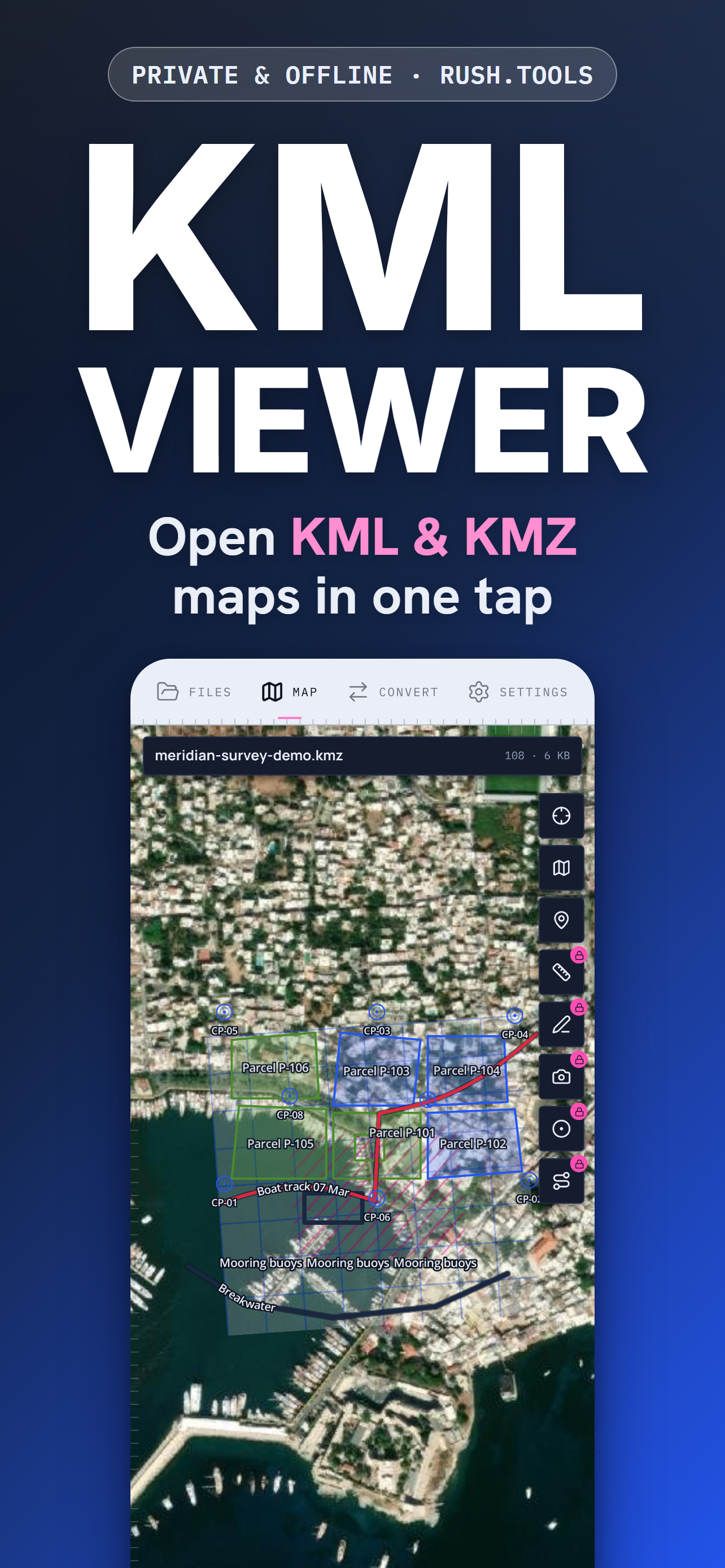 KML Viewer · KMZ File Opener